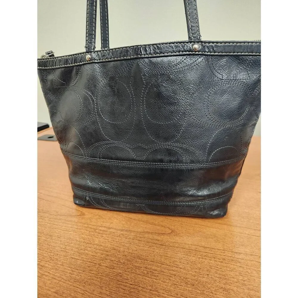 COACH 15142 Purse Black Patent Leather Shoulderbag